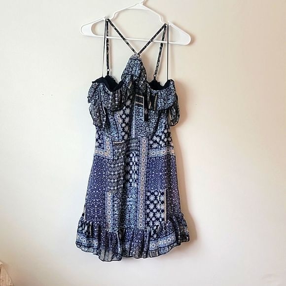 Romeo and Juliet patchwork cocktail dress size M NWT - Picture 2 of 4
